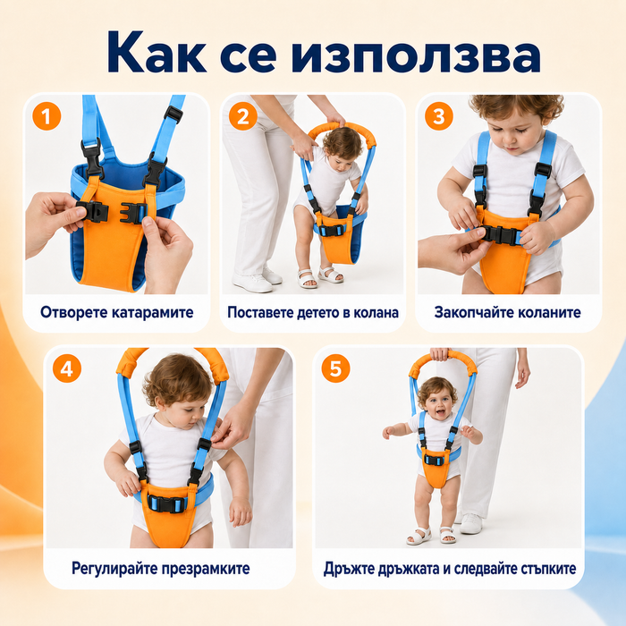 Senioro Първи Стъпки, регулируем детски колан